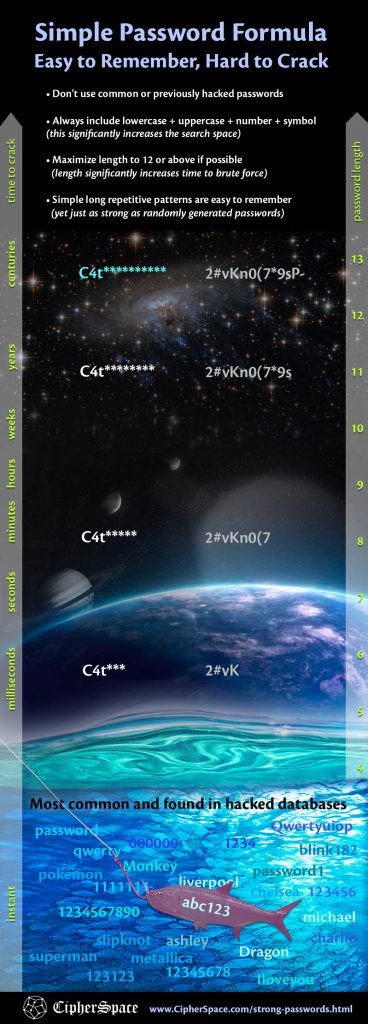 Strong Passwords Infographic